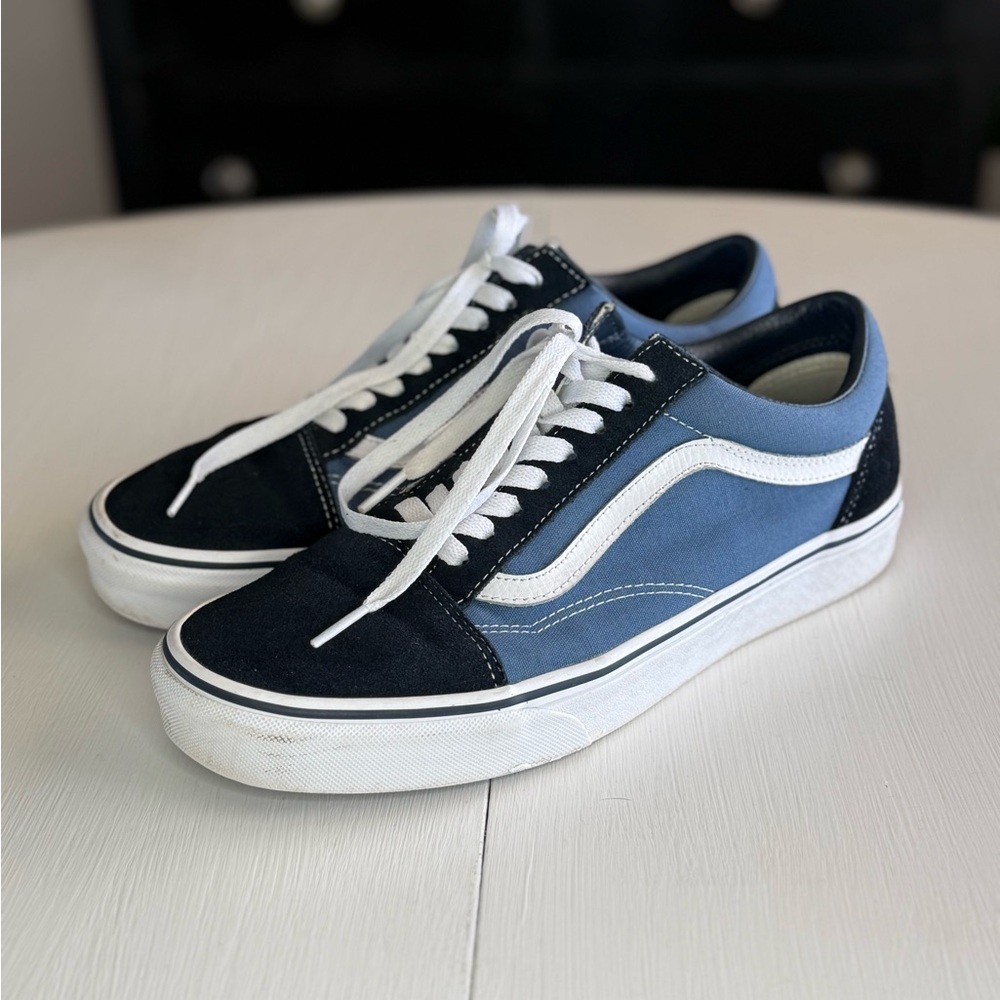 Vans Two-Tone Navy and Light Blue Old Skool Sneakers